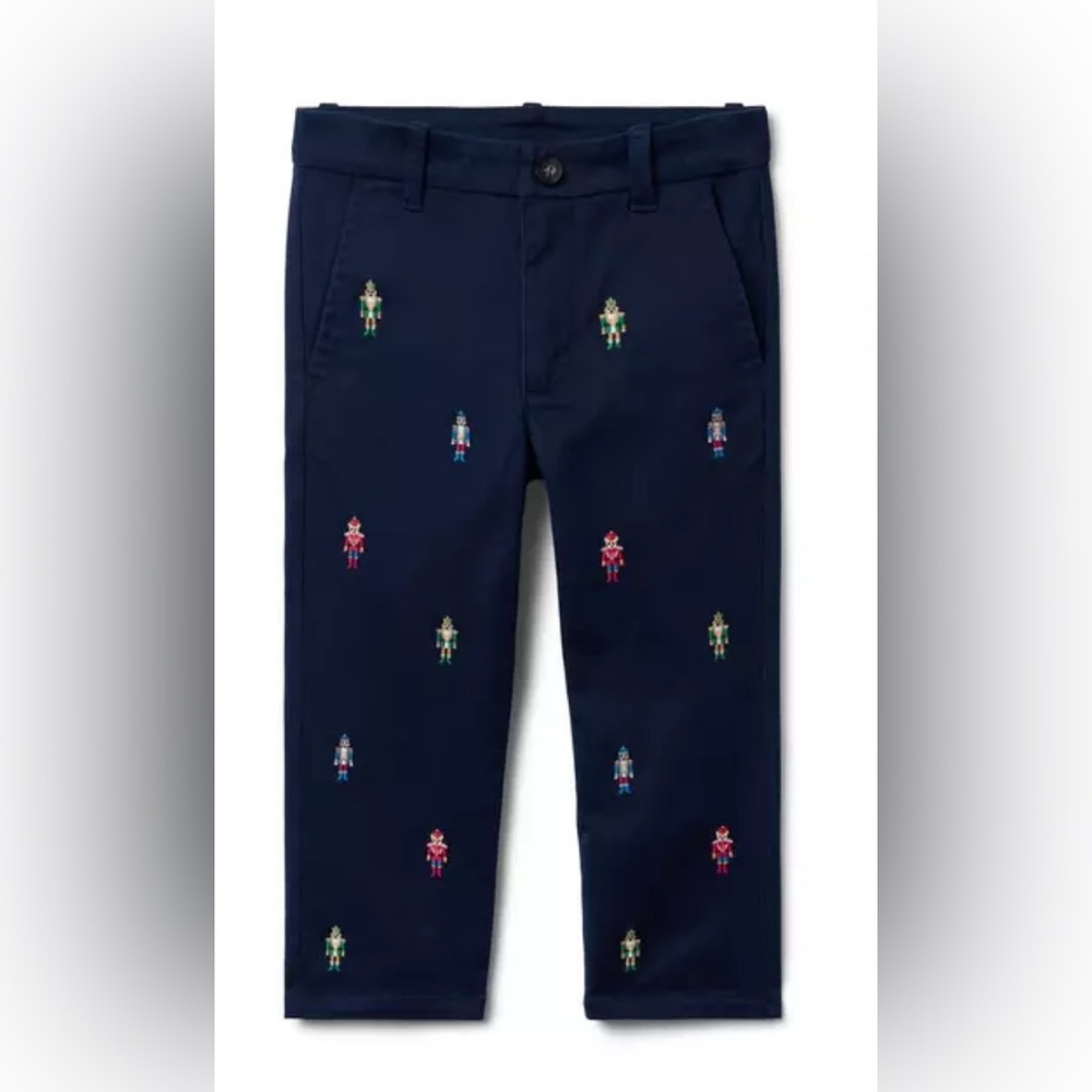 NWT Janie and Jack The Embroidered Nutcracker Dog Pant 18-24 months